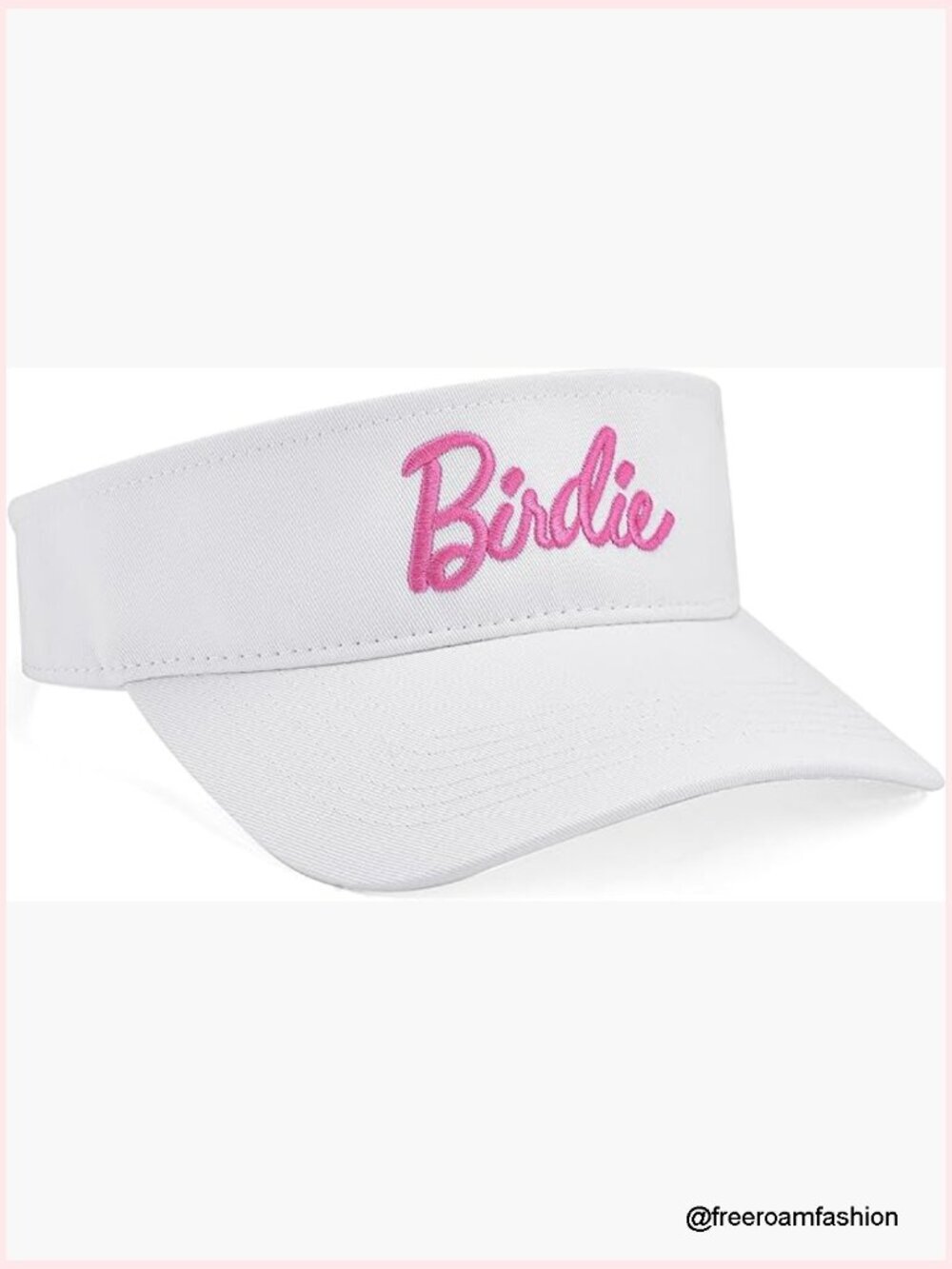 100% Cotton Golf Visor with Sweatband - Adjustable Velcro Closure